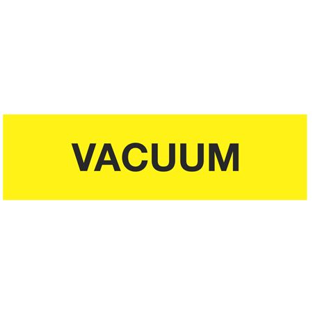 ANSI Pipe Markers Vacuum (Yellow) - Pk/10